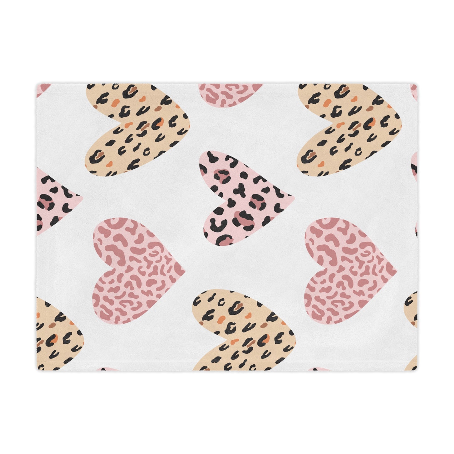 Heart Pattern Baby Blanket, Cozy Minky Throw, Nursery Decor, Soft Infant Bedding, Baby Shower Gift