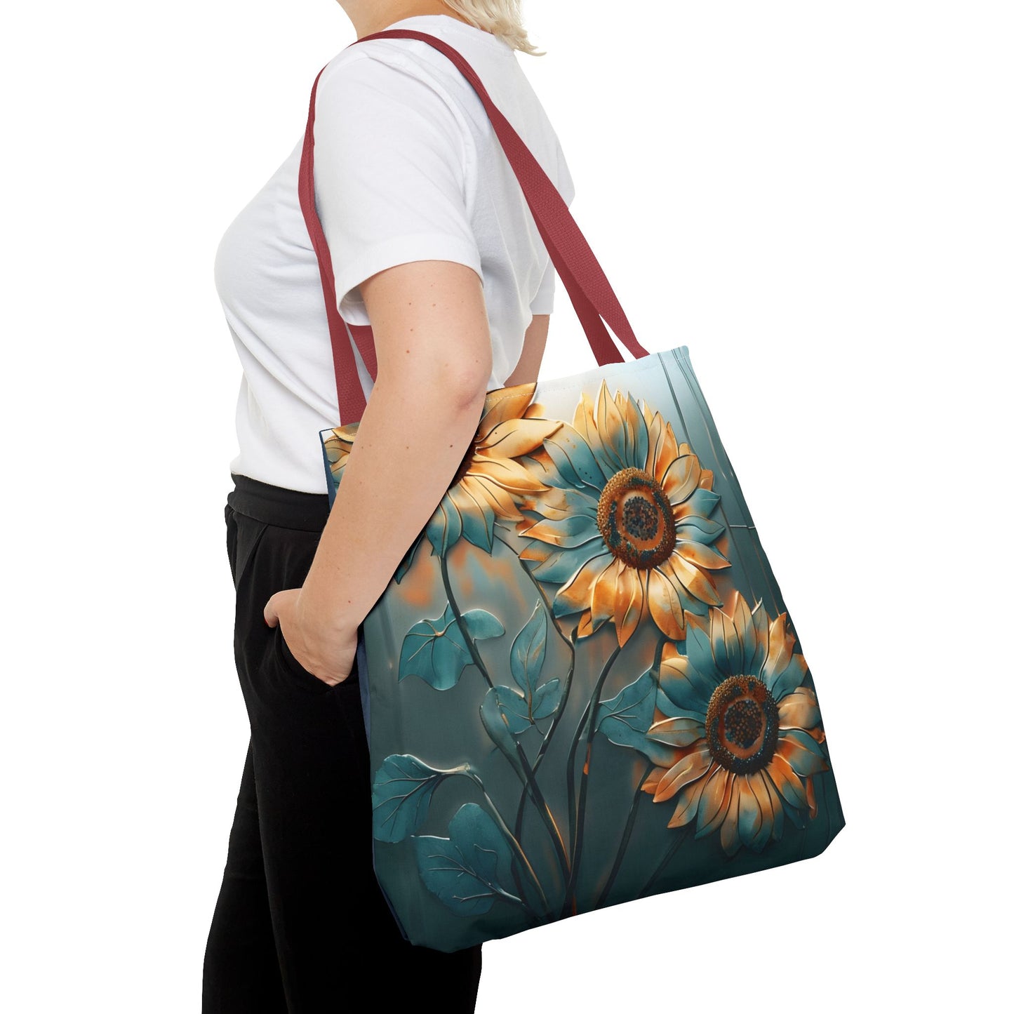 Blue Sunflower Tote Bag