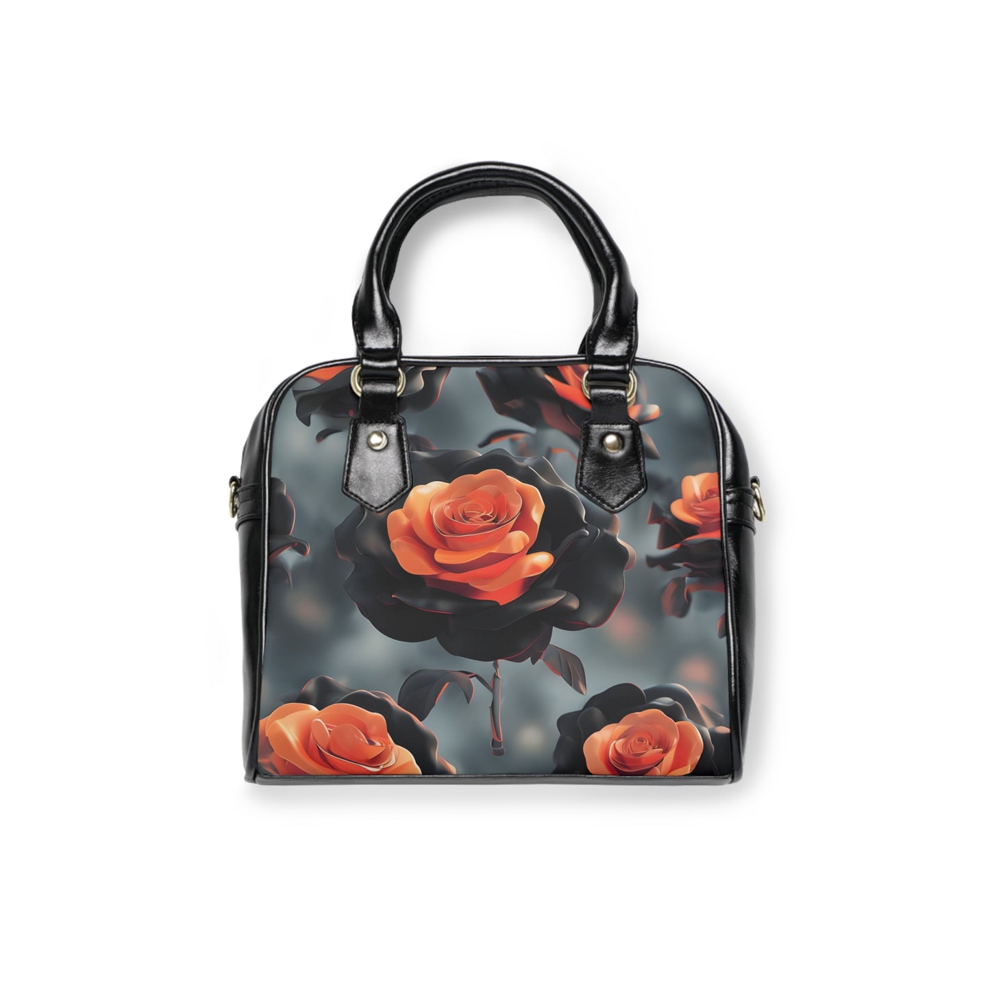 Rose Shoulder Handbag - Vibrant Floral Design