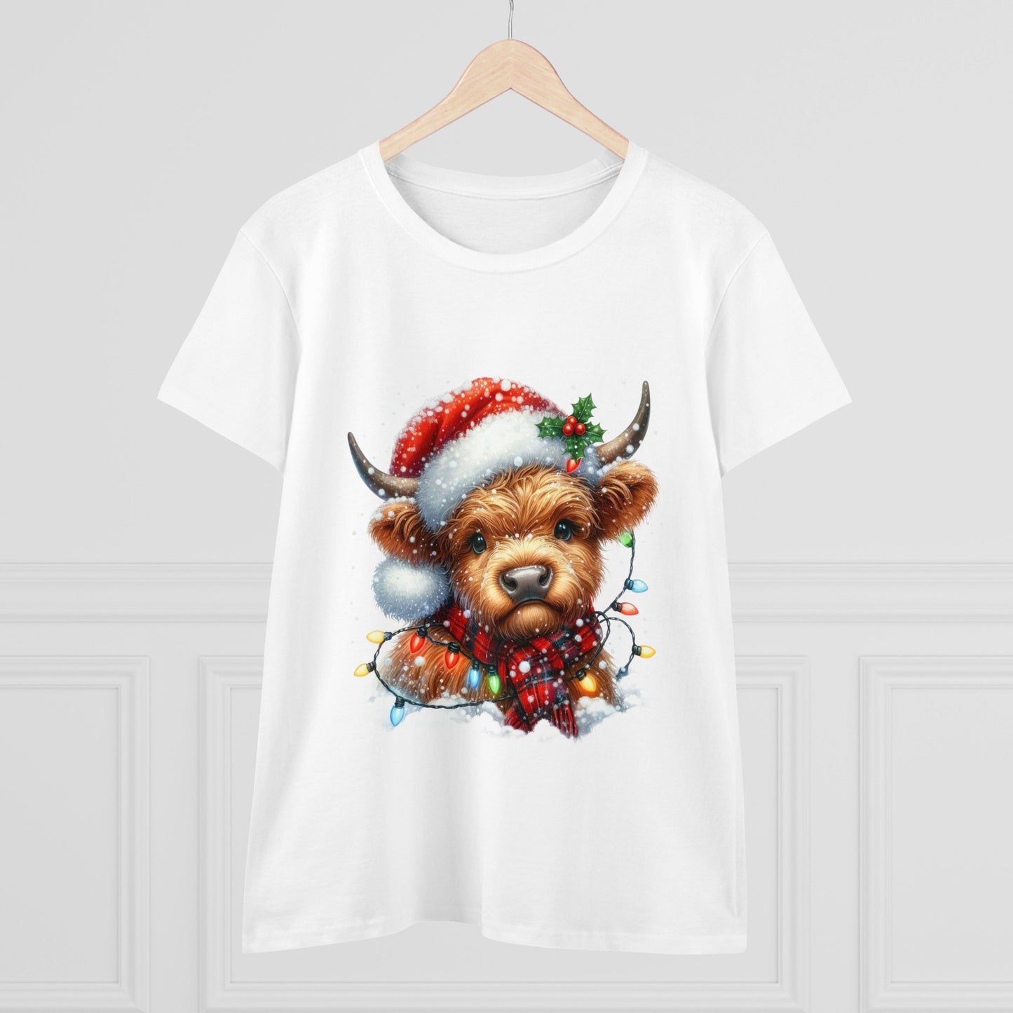 Highlands Christmas Cow T-Shirt