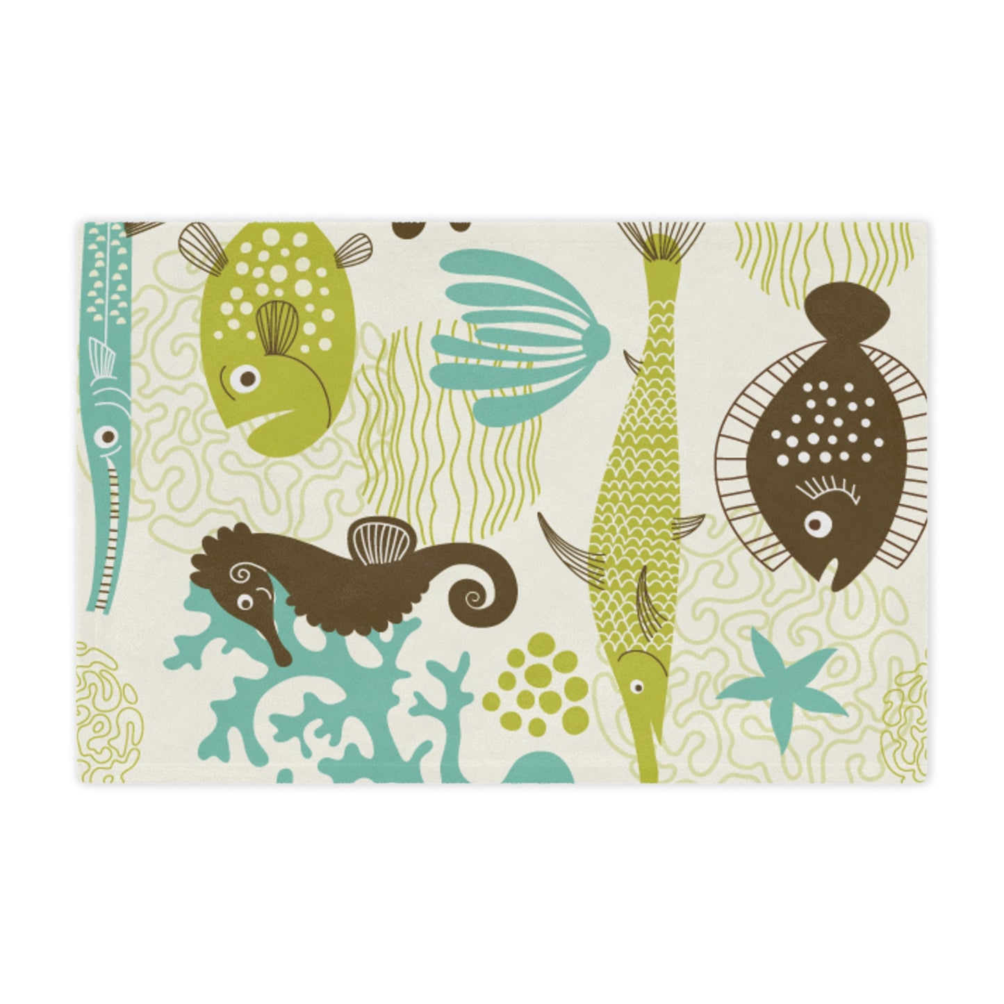 Minky Blanket - Colorful Ocean Animal Design, Perfect for Kids, Nurseries, Great Gifts for Baby Showers, Birthdays