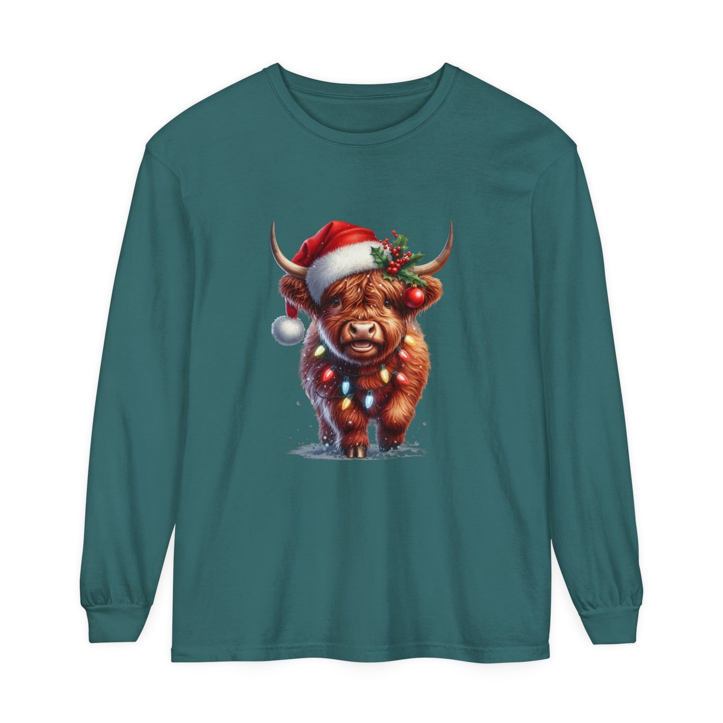 Christmas Cow Long Sleeve T-Shirt