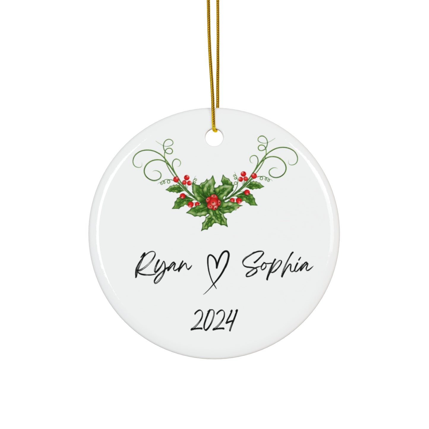 Personalized Ceramic Ornament