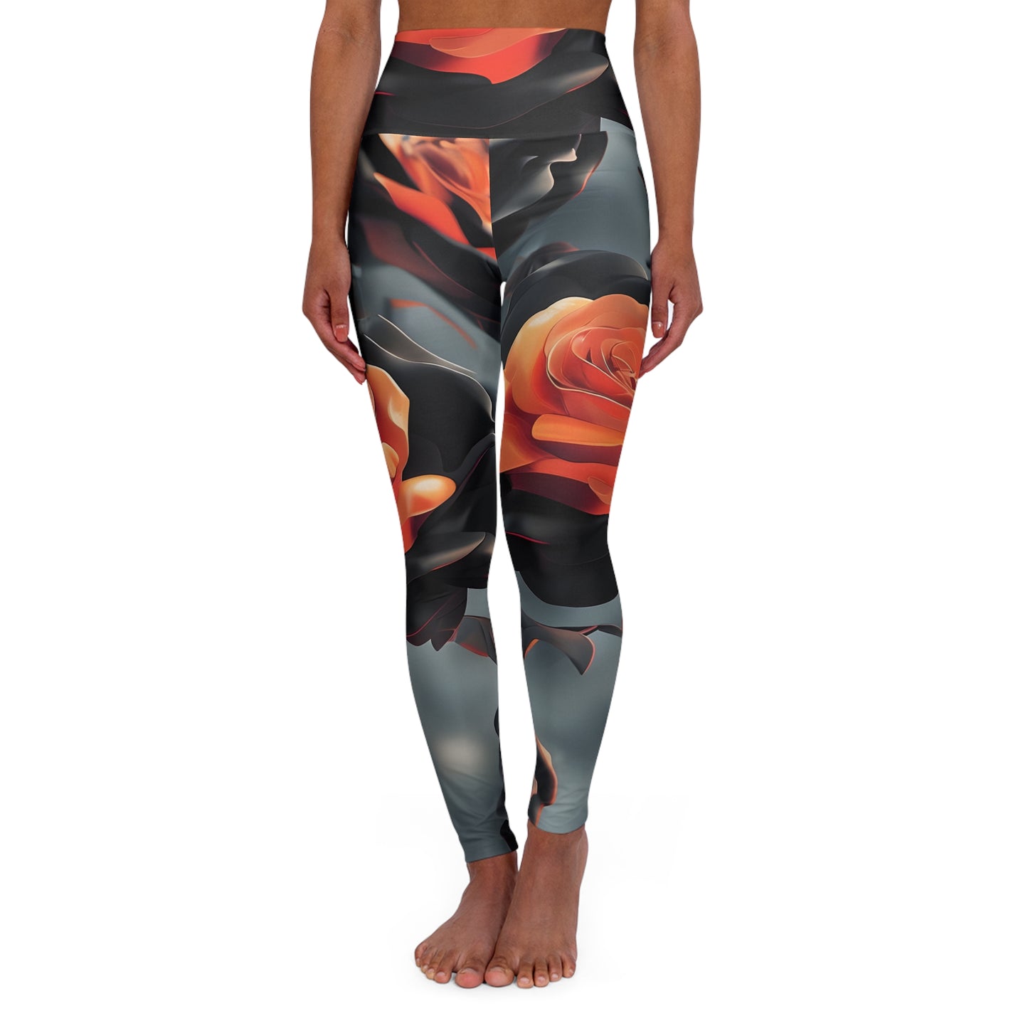 Rose Yoga Leggings