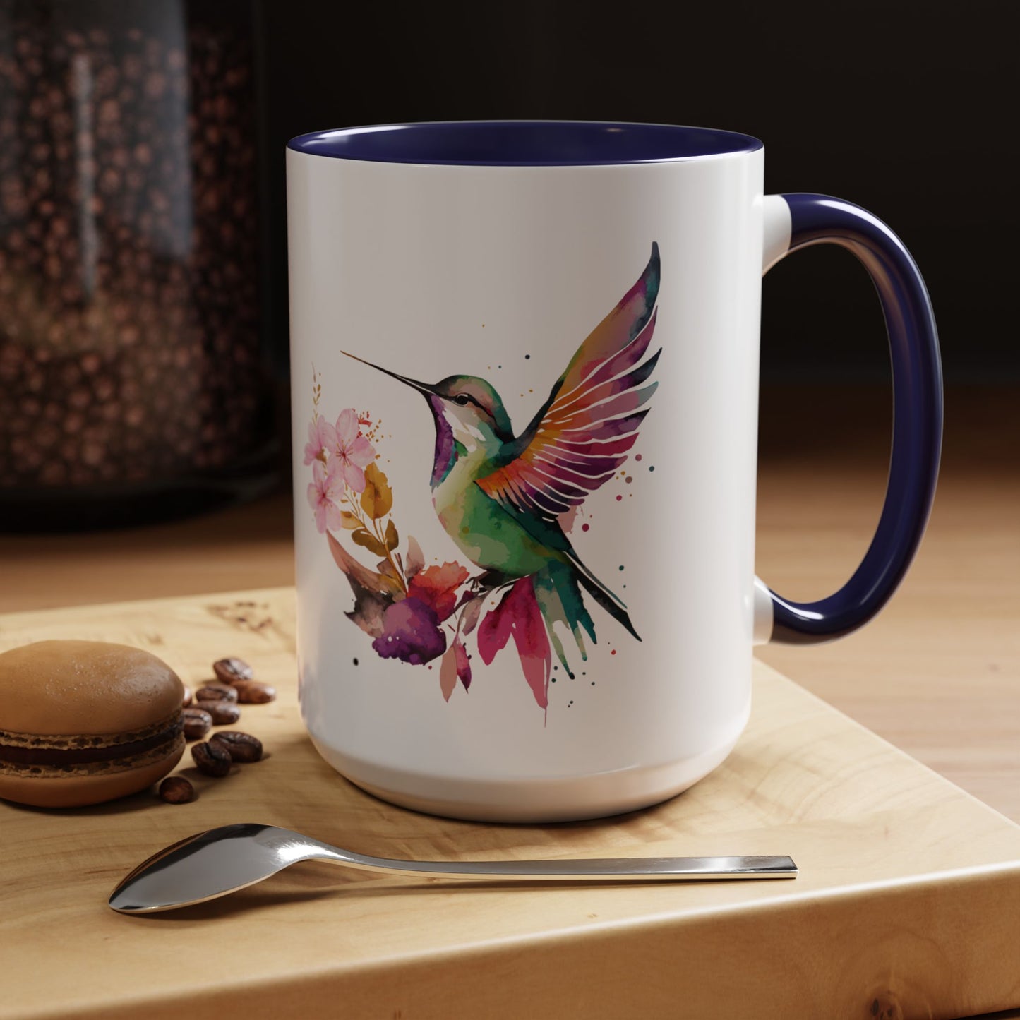 Coffee Mug - Waterflower Hummingbird  Design