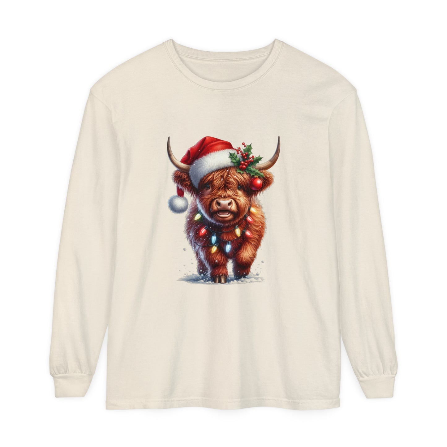 Christmas Cow Long Sleeve T-Shirt