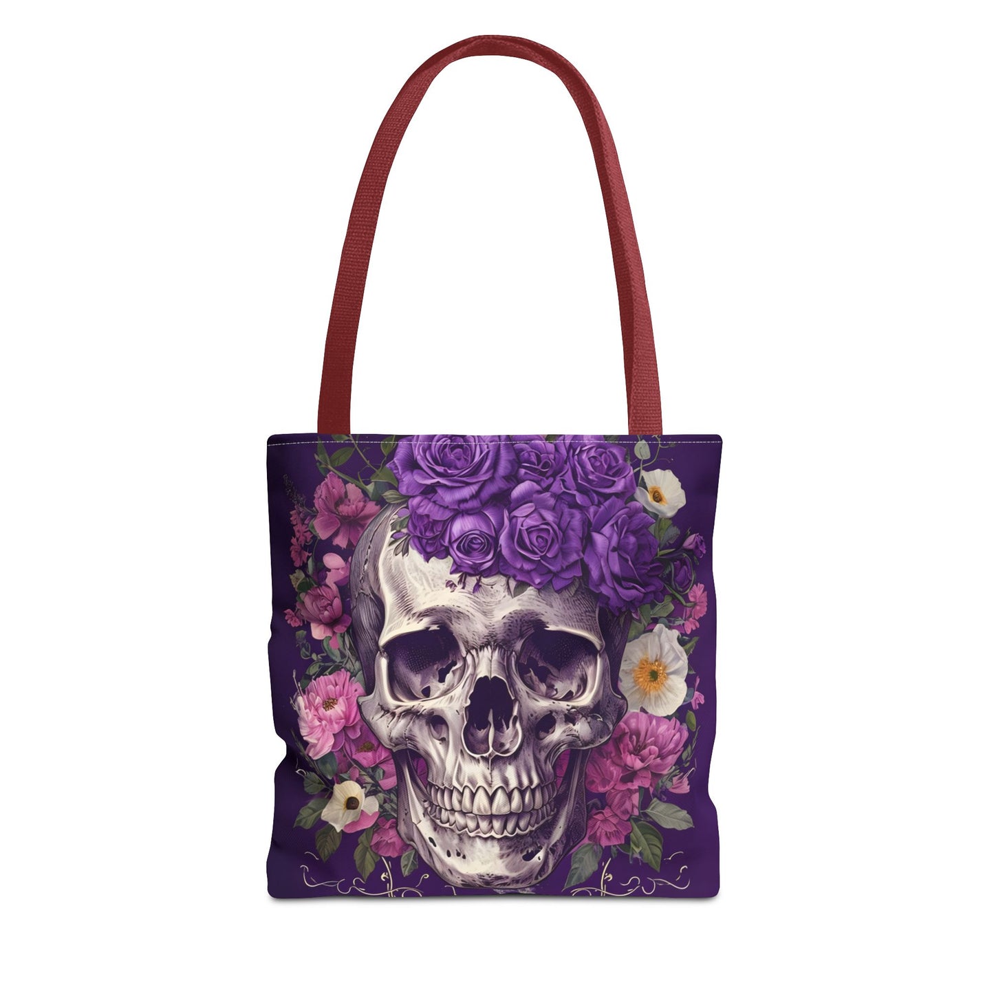 Skull Roses Tote Bag