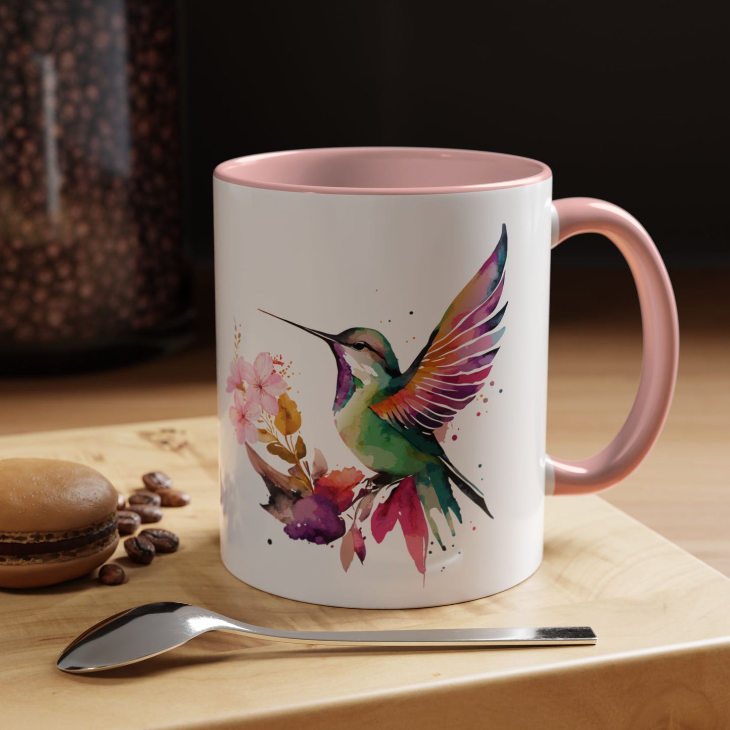 Coffee Mug - Waterflower Hummingbird  Design