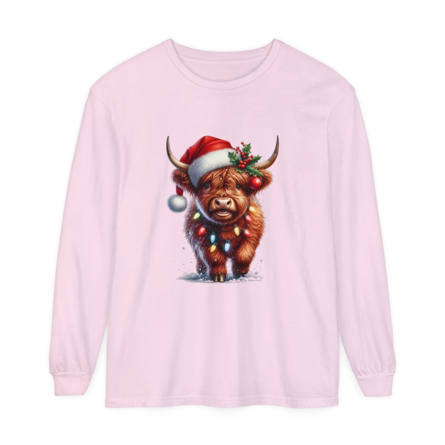 Christmas Cow Long Sleeve T-Shirt