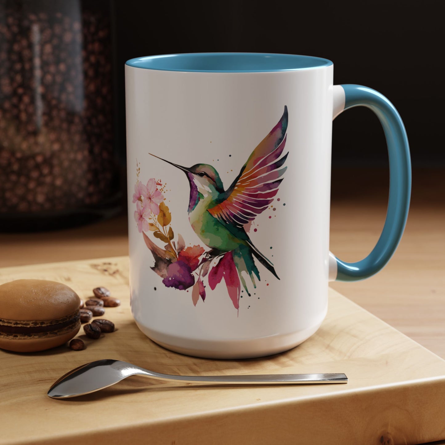 Coffee Mug - Waterflower Hummingbird  Design