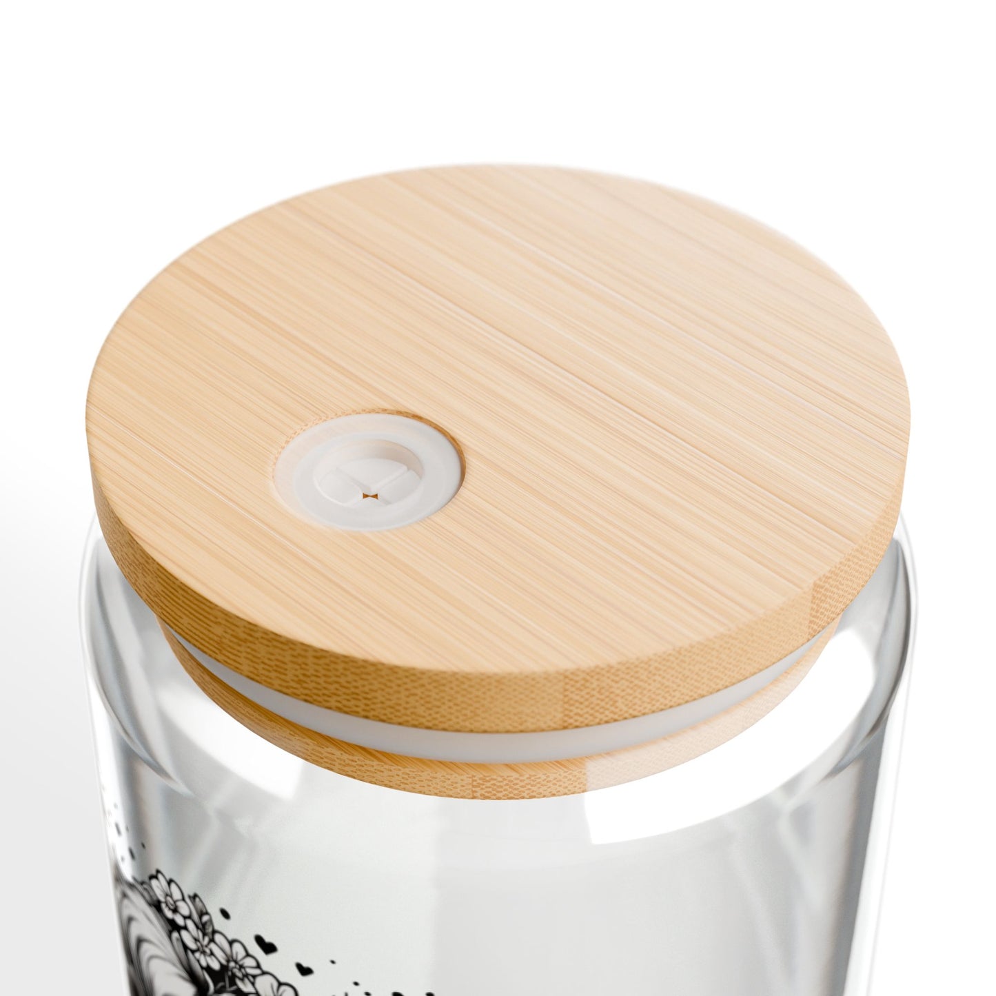 Glass Sipper, Highland Cow Design, 16oz