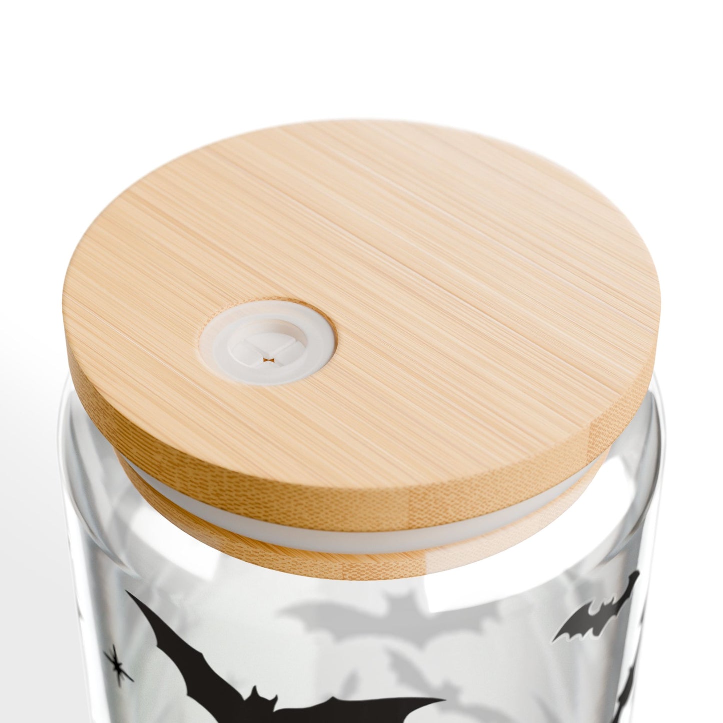 Halloween Themed Sipper Glass, 16 oz | Bat Design for Spooky Parties, Halloween Gifting, Eco-Friendly Drinkware, Fall Decor, Unique [...]
