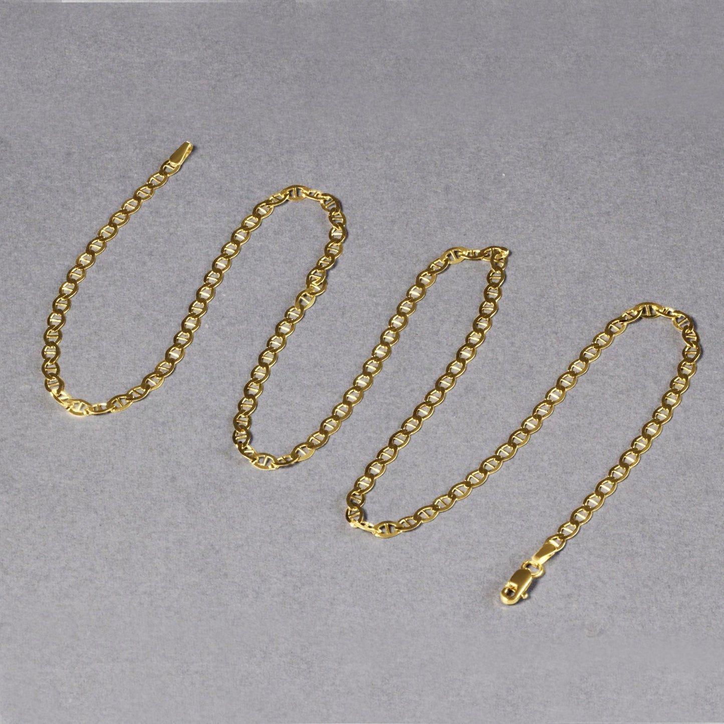 14k Yellow Gold Mariner Link Chain (3.20 mm)