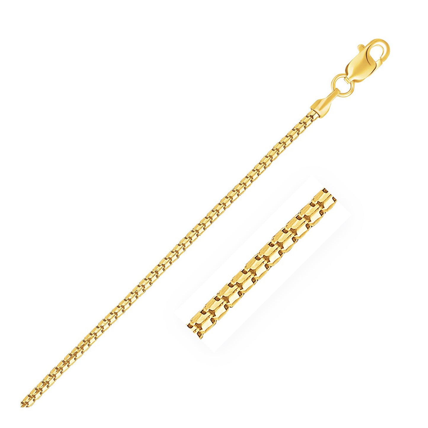 14k Yellow Gold Ice Chain (1.30 mm)