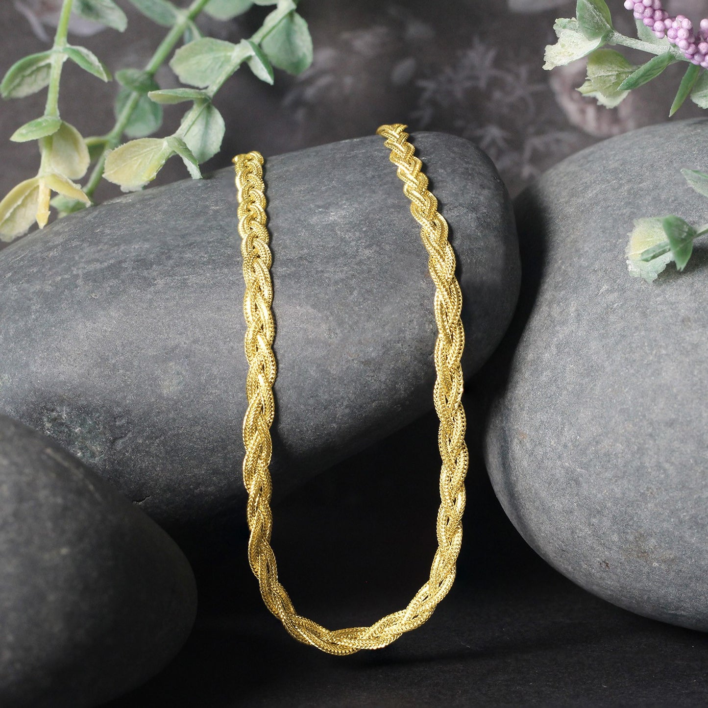 14k Yellow Gold Braided Chain (3.50 mm)