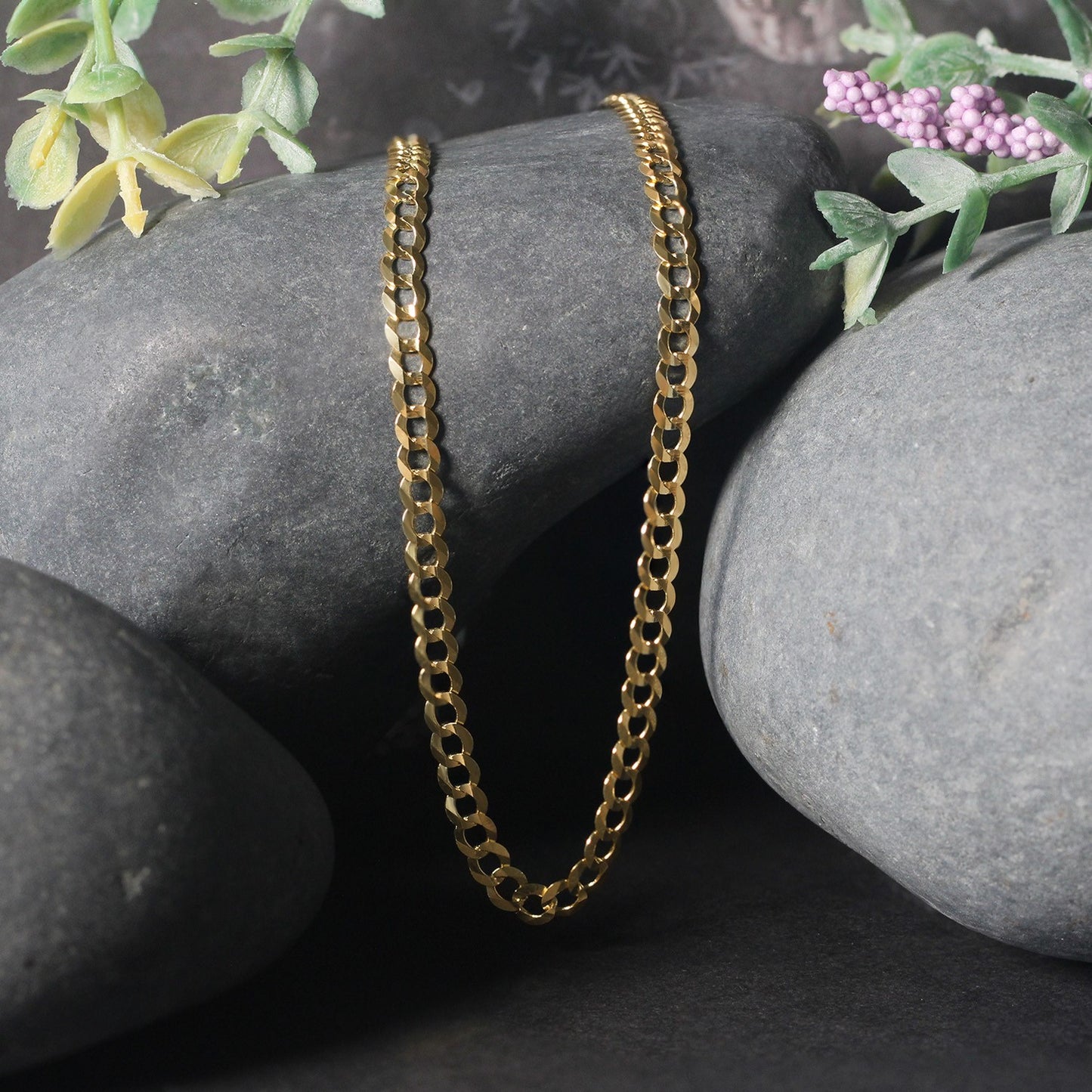 10k Yellow Gold Curb Chain (3.60 mm)