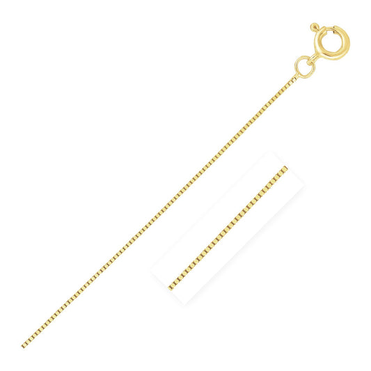 14k Yellow Gold Classic Box Chain (0.40 mm)