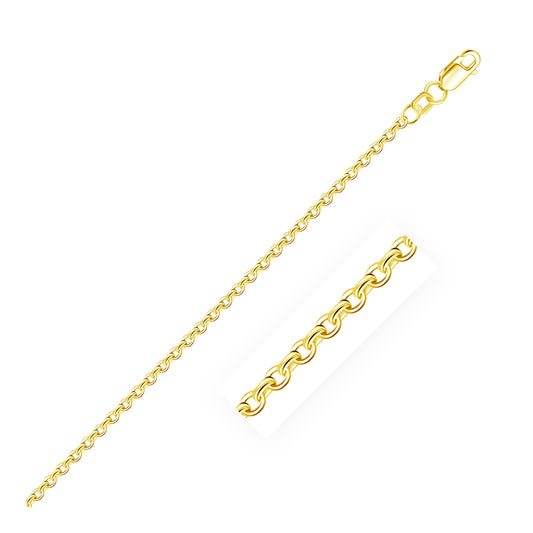 10k Yellow Gold Rolo Chain (2.40 mm)