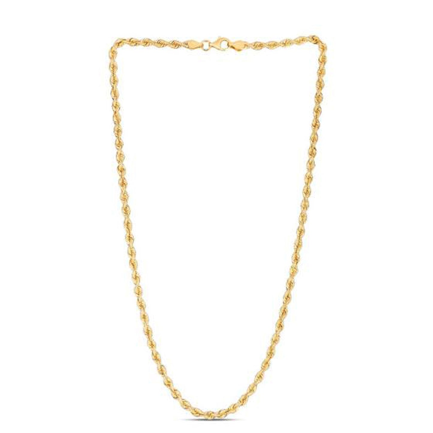 14k Yellow Gold Light Rope Chain (3.7 mm)