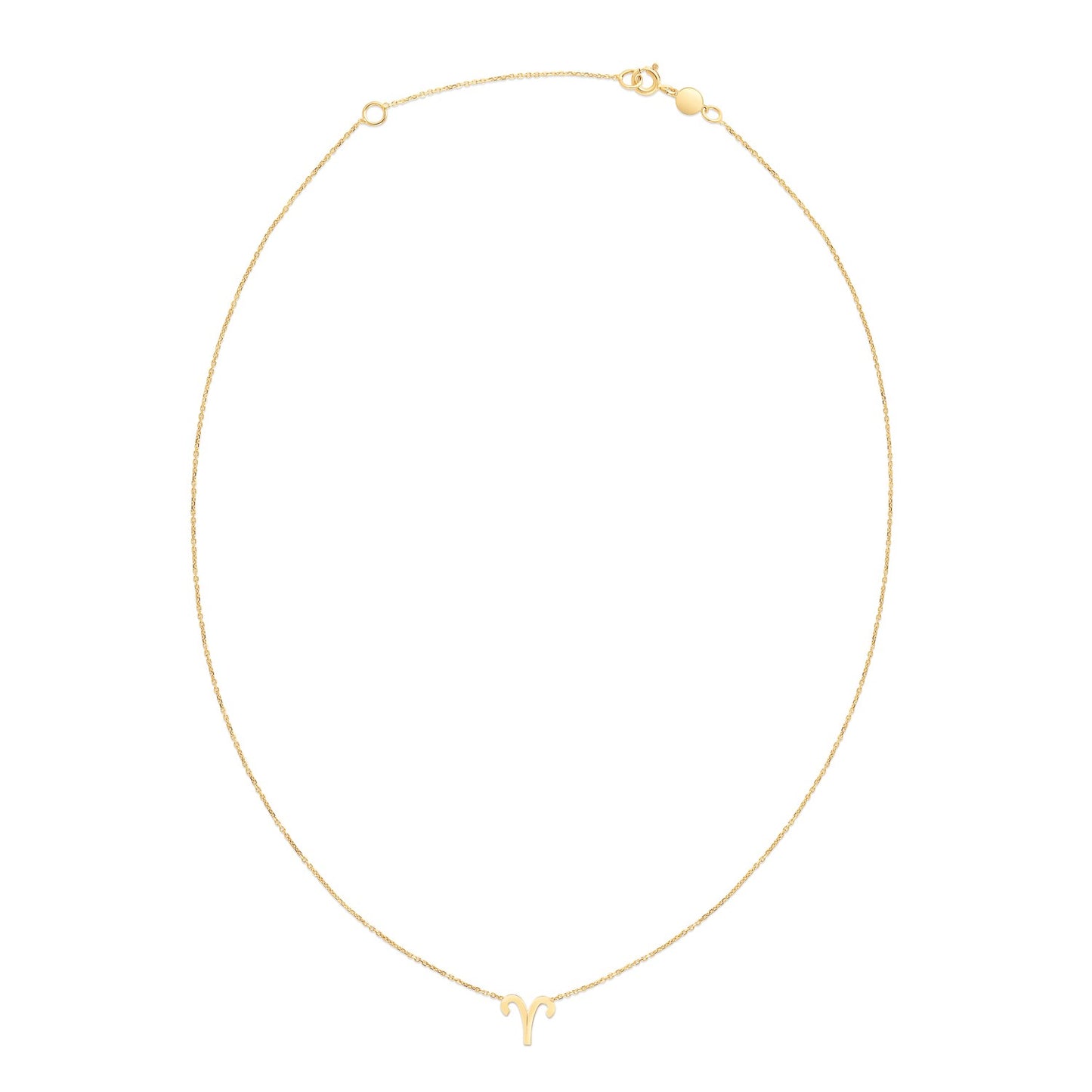 14K Yellow Gold Aries Necklace