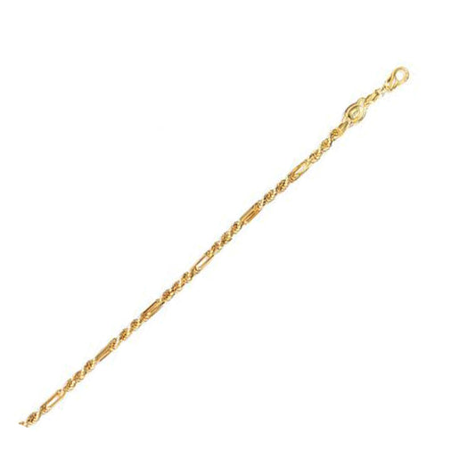 14k Yellow Gold Figa Rope Chain (3.00 mm)