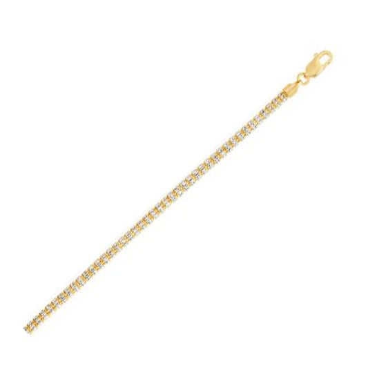 Ice Barrel Chain in 14k Yellow Gold (3.23 mm)