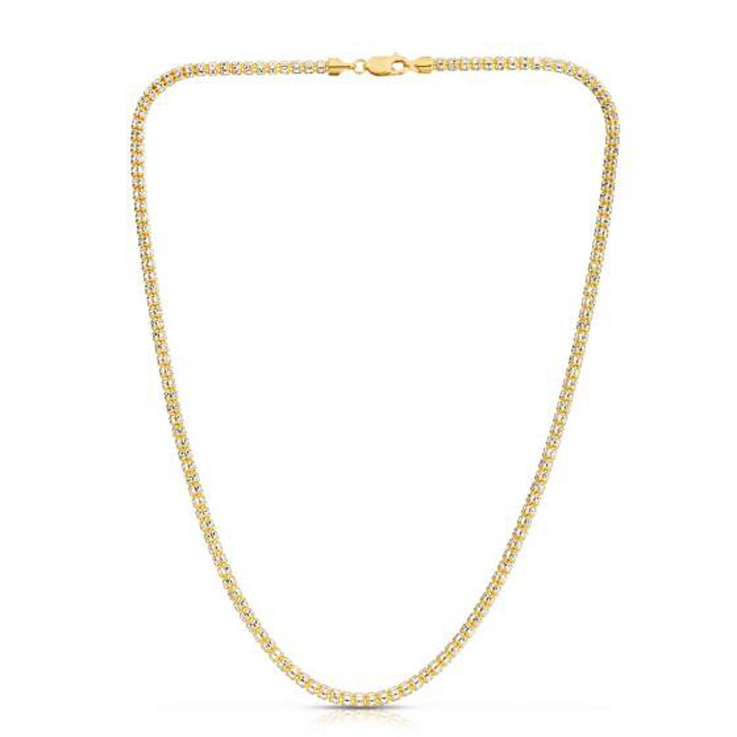 Ice Barrel Chain in 14k Yellow Gold (3.14 mm)