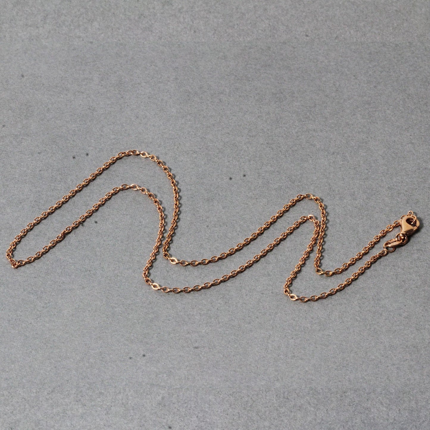 14k Rose Gold Round Cable Link Chain (1.50 mm)