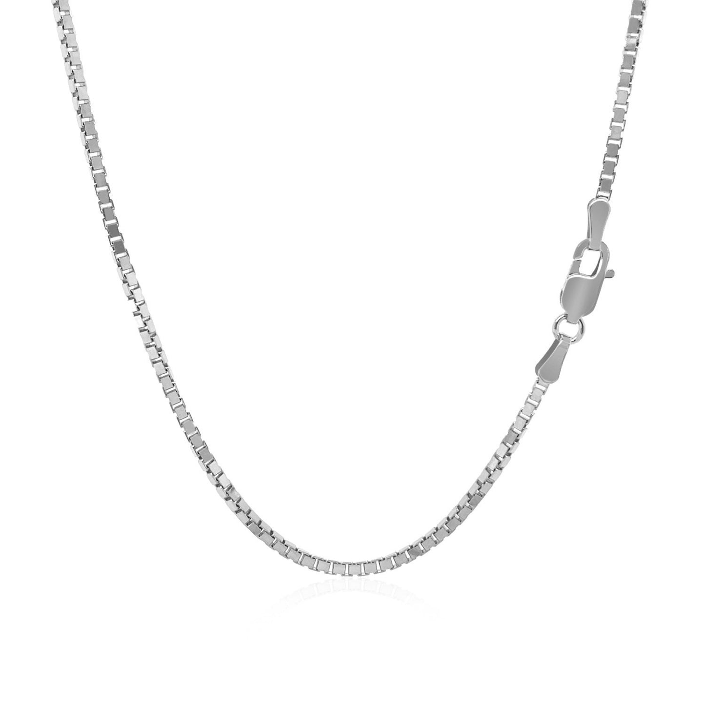 18k White Gold Classic Box Chain (1.40 mm)