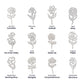 Sisters by Heart – Custom Birth Flower Name Necklace