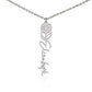 Sisters by Heart – Custom Birth Flower Name Necklace