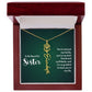 Sisters by Heart – Custom Birth Flower Name Necklace