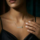 Custom Birthstone Name Necklace for Sister