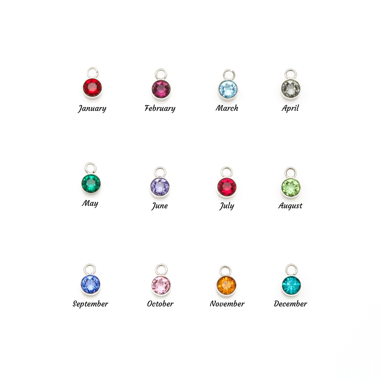 Custom Birthstone Name Necklace for Sister