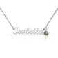 Custom Birthstone Name Necklace for Sister