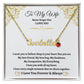 Personalized Name Necklace with Birthstone for Your Wife