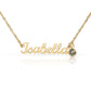 Custom Birthstone Name Necklace for Sister