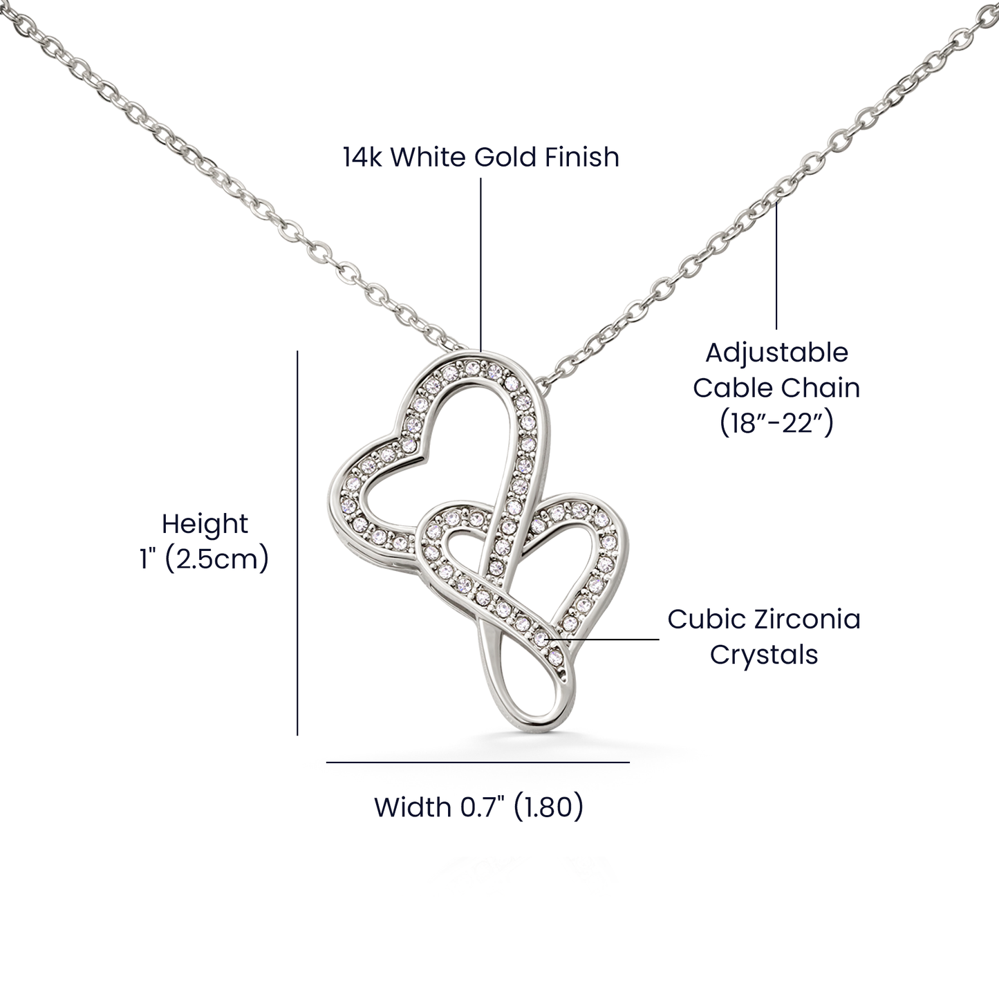 Heart to Heart Pendant Necklace for Soulmate