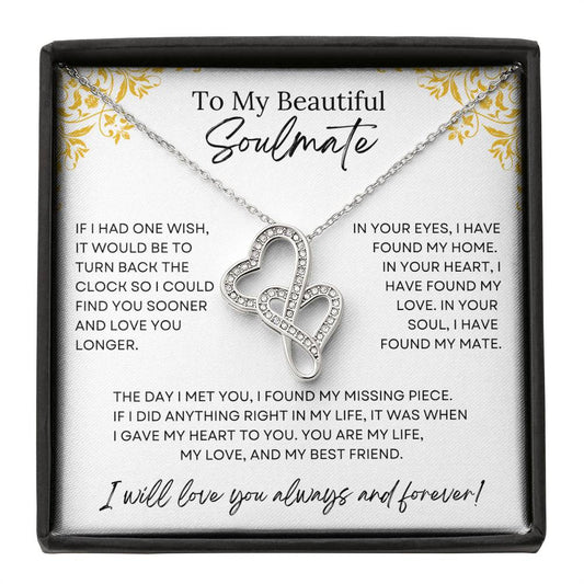 Heart to Heart Pendant Necklace for Soulmate