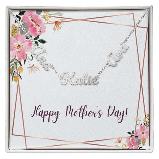 Personalized Multi Name Necklace for Mom