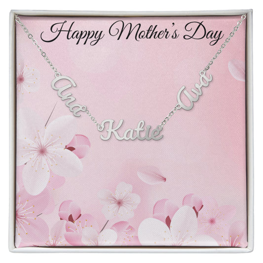 Personalized Multi Name Necklace for Mother's Day