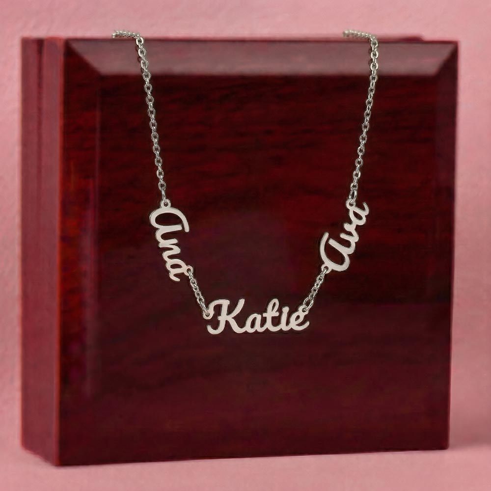 Personalized Multi Name Necklace for Mom