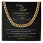To My Husband Cuban Link Chain