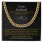 To My Husband Cuban Link Chain