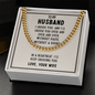 To My Husband Cuban Link Chain