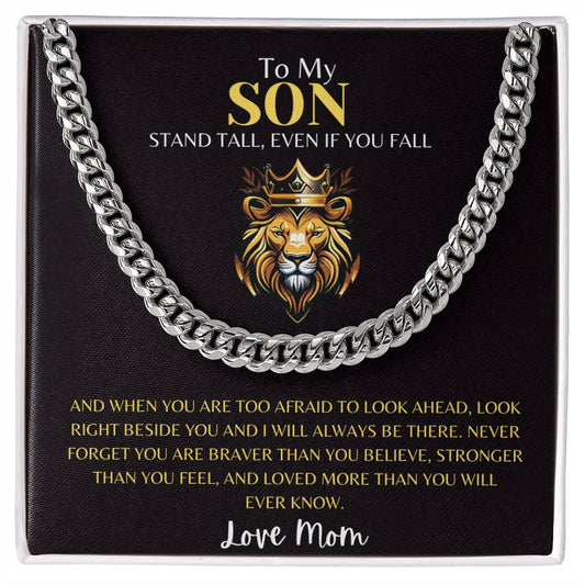 To Son from Mom Cuban Chain