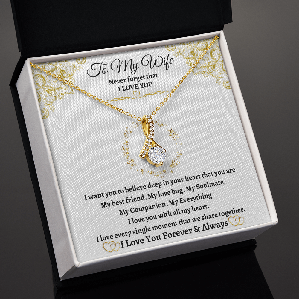 Love You Forever – Alluring Beauty Necklace for Wife