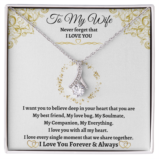 Love You Forever – Alluring Beauty Necklace for Wife