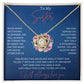 To My Sister Love Knot Necklace