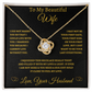 To My Wife Love Knot Necklace
